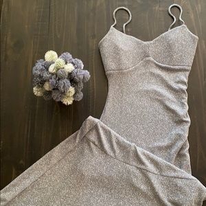 MyMichelle Sparkly Silver Formal Dress Junior M